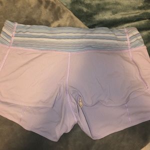 Purple Lululemon Speed Shorts